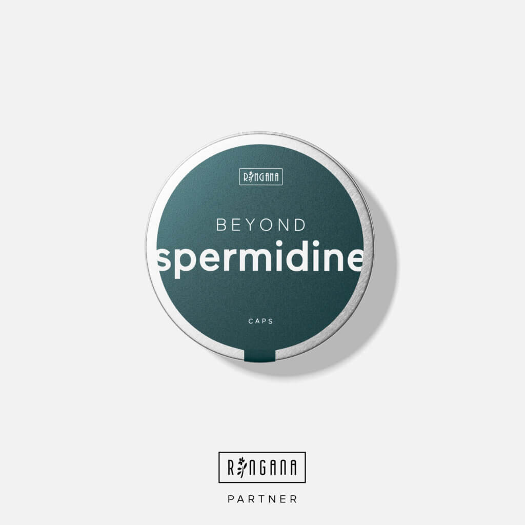 RINGANA Caps beyond spermidine kurbelt den Autophagieprozess und sort so für einen Ageless-Effekt.