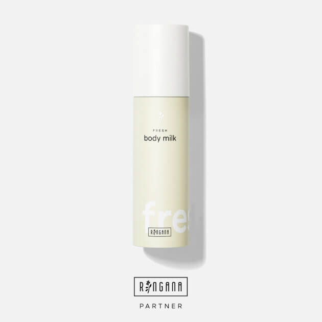 Die RINGANA body milk spendet reichhaltige Pflege und vesorgt die Haut langanhaltend mit Feuchtigkeit.