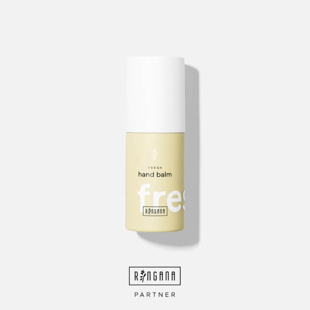 RINGANA hand balm pflegt und beruhigt die Haut und sorgt für Geschmeidigkeit.