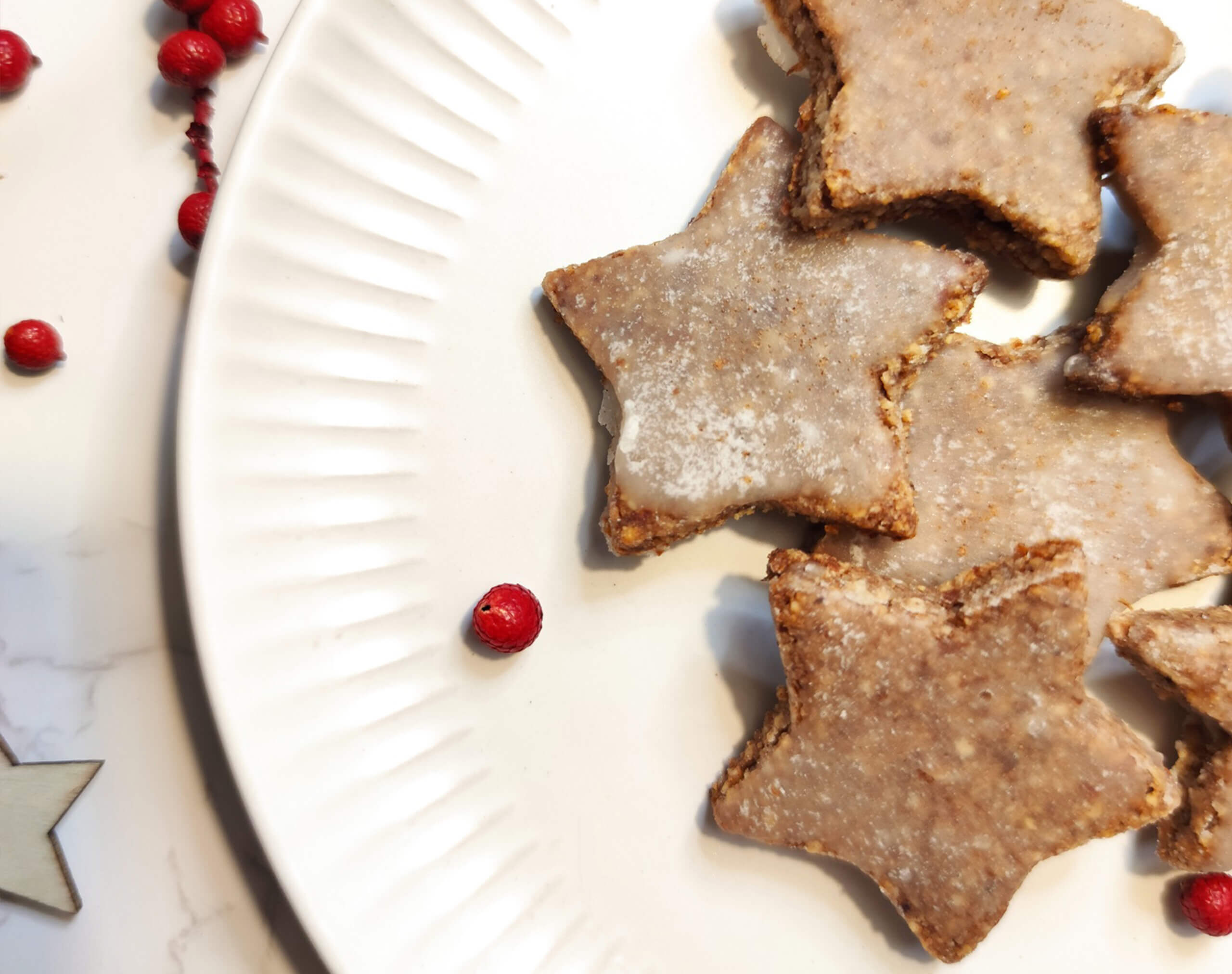 Weihnachtskekse: Zimtsterne mit Zuckerguss