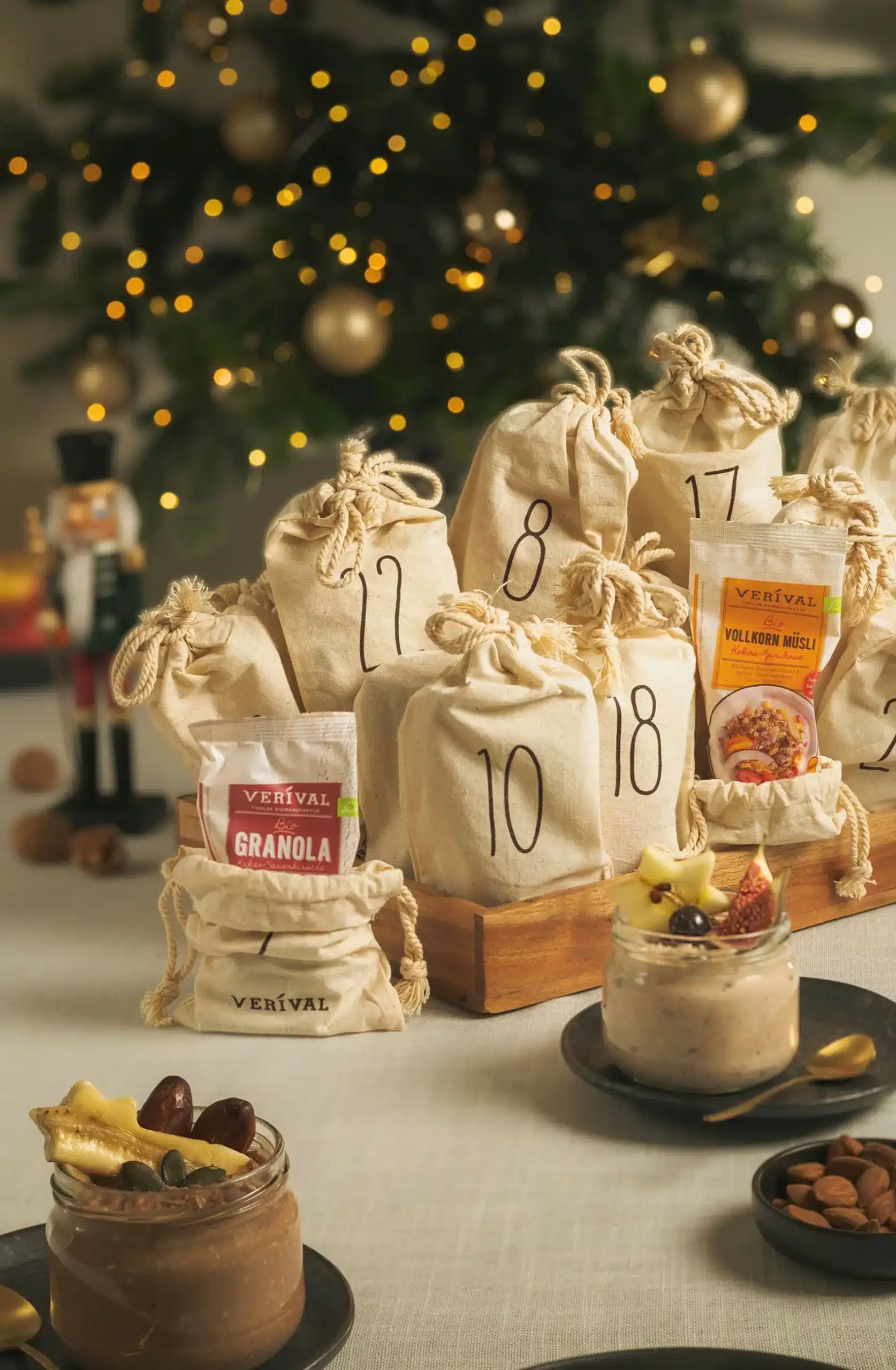 Vegane Adventkalender-Säckchen von Verival